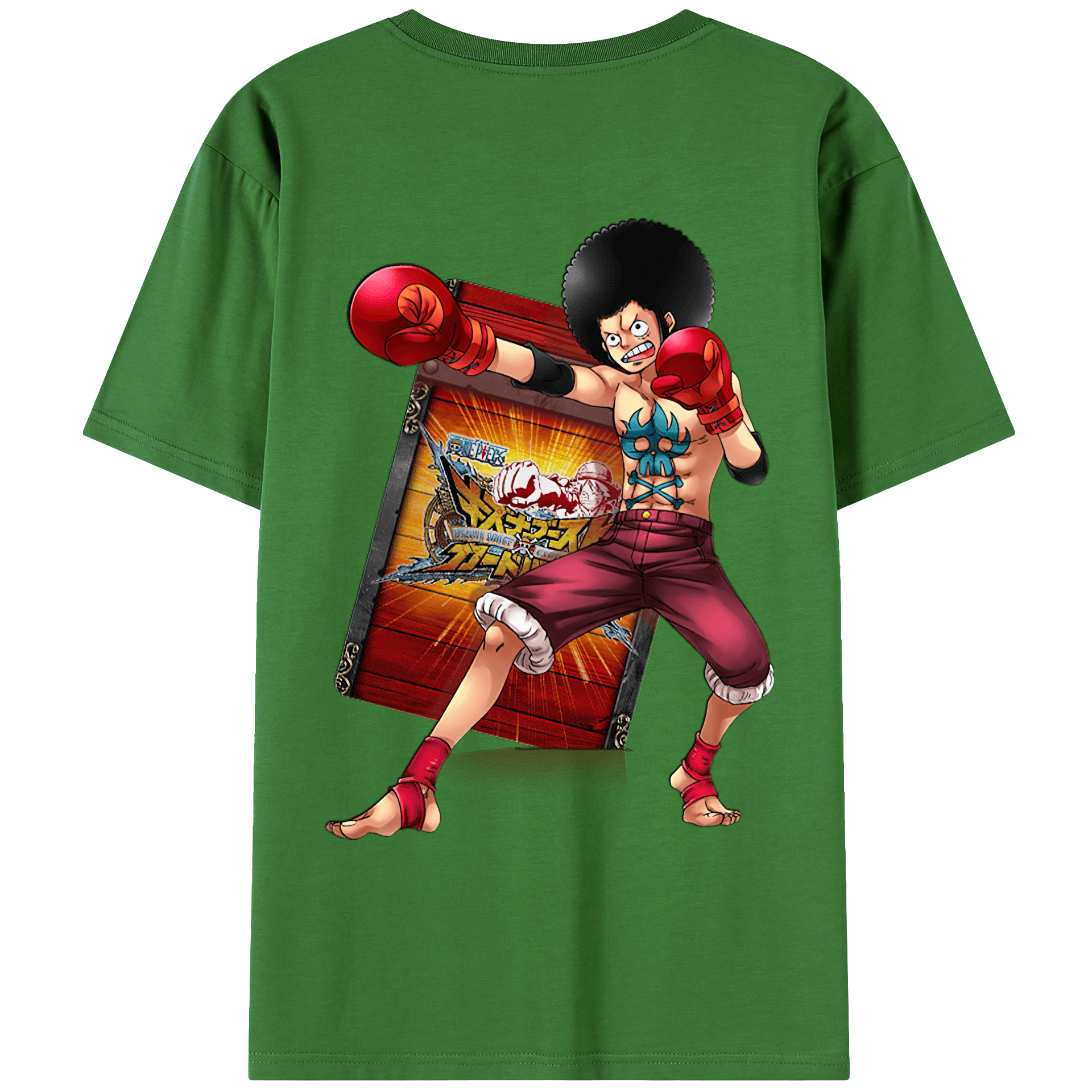ワンピース モンキー・D・ルフィ ONE PIECE Monkey D. Luffy レディース半袖Tシャツ(バックプリント)
